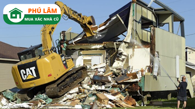 Phá dỡ nhà cũ Quận 10 Phú Lâm