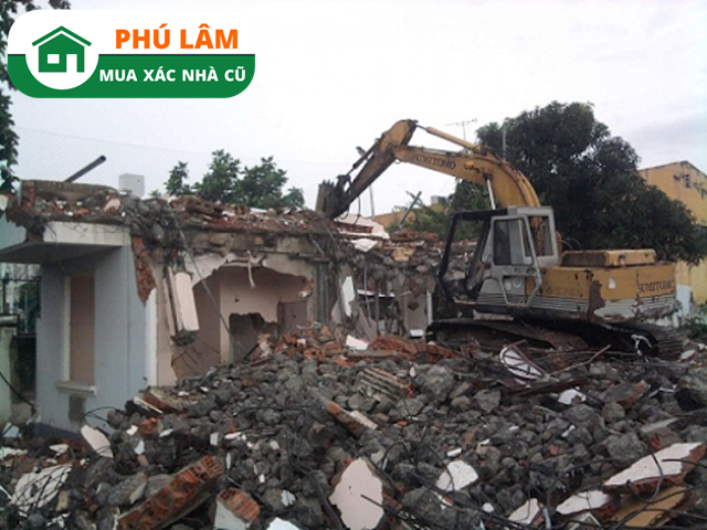 Phá dỡ nhà cũ Quận 12 Phú Lâm