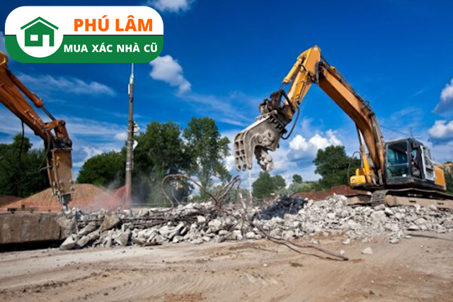 Phá dỡ nhà cũ Quận 12 Phú Lâm