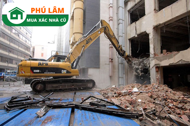 Phá dỡ nhà cũ Quận 12 Phú Lâm