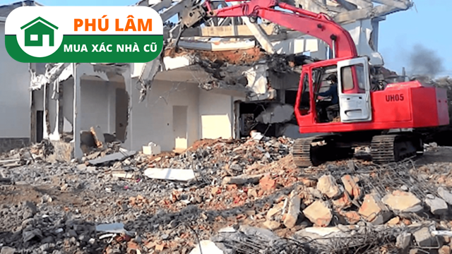 Phá dỡ nhà cũ Quận Tân Phú Phú Lâm